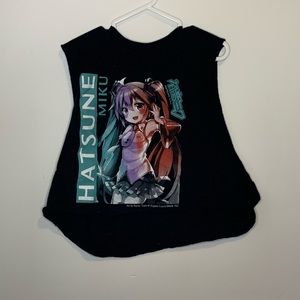 💙 HATSUNE MIKU CROPPED MUSCLE TANK